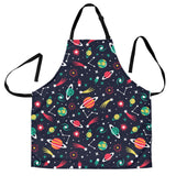 Colorful Space Pattern Planet Star Adjustable Apron