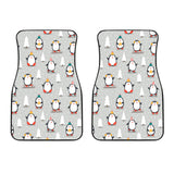Cute Penguin Christmas Pattern Front Car Mats