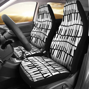 Piano Pattern Print Design 03 Universal Fit Car Seat Covers