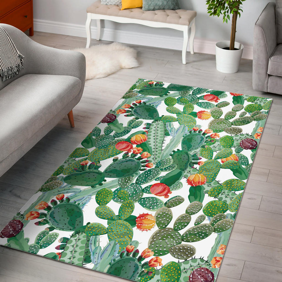 Cactus Design Pattern  Area Rug