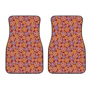 Gear Pattern Print Design 04 Front Car Mats