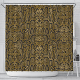 Snake Skin Pattern Shower Curtain Fulfilled In US