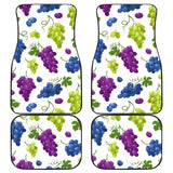 Grape Pattern Front And Back Car Mats