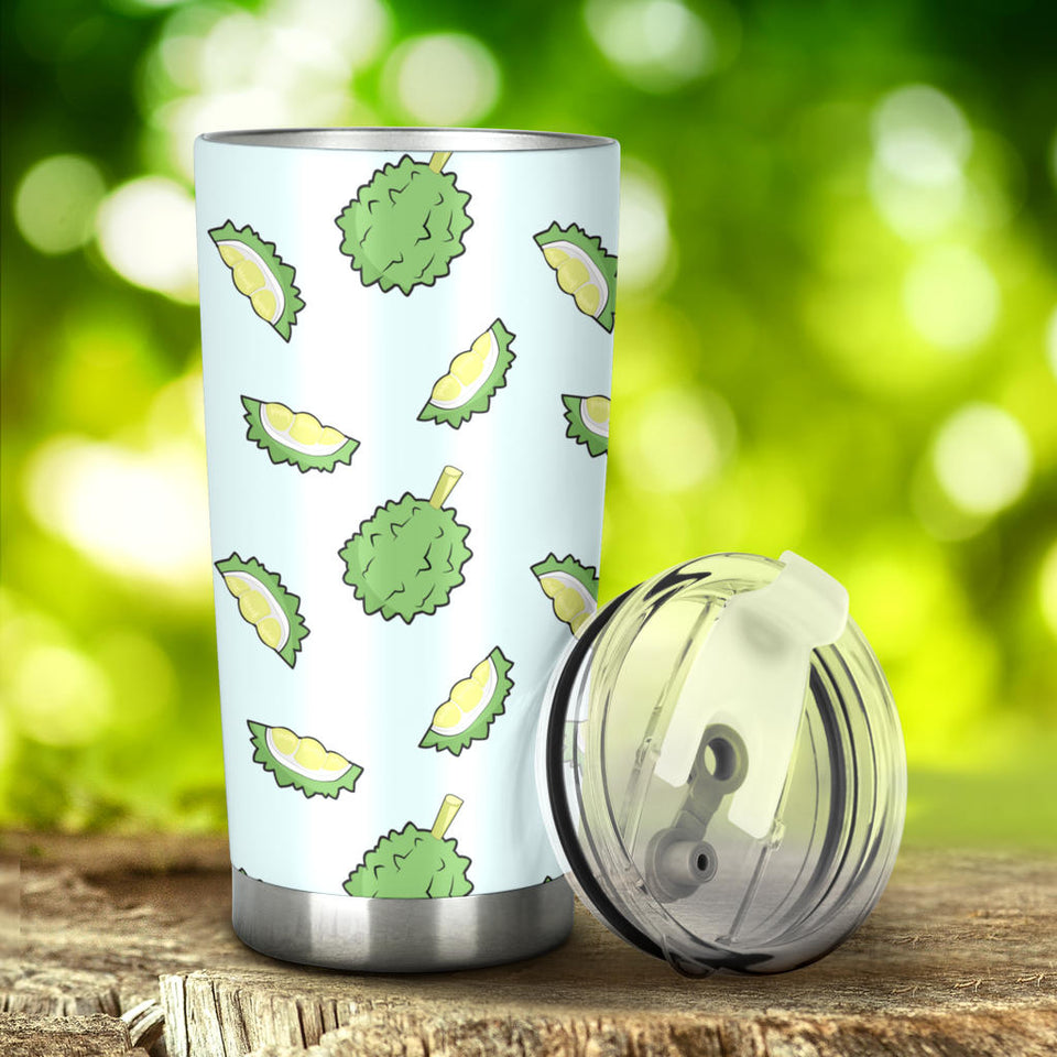 Durian Pattern Blue Background Tumbler
