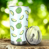 Durian Pattern Blue Background Tumbler