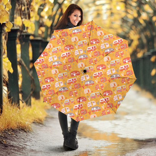 Camper Van Pattern Print Design 04 Umbrella