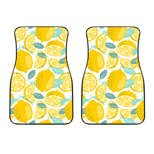 Lemon Design Pattern Front Car Mats