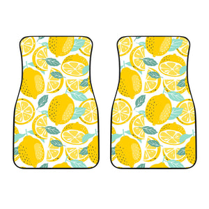 Lemon Design Pattern Front Car Mats