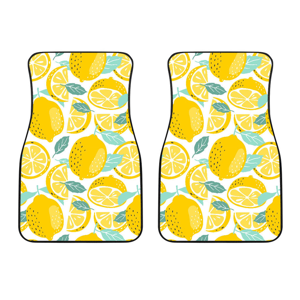 Lemon Design Pattern Front Car Mats