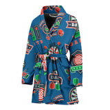 Darts Pattern Print Design 02 Women's Bathrobe