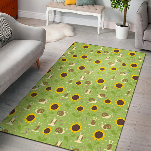 Snail Pattern Print Design 01 Area Rug