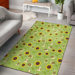 Snail Pattern Print Design 01 Area Rug