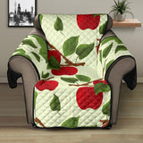 Red apples leaves pattern Recliner Cover Protector