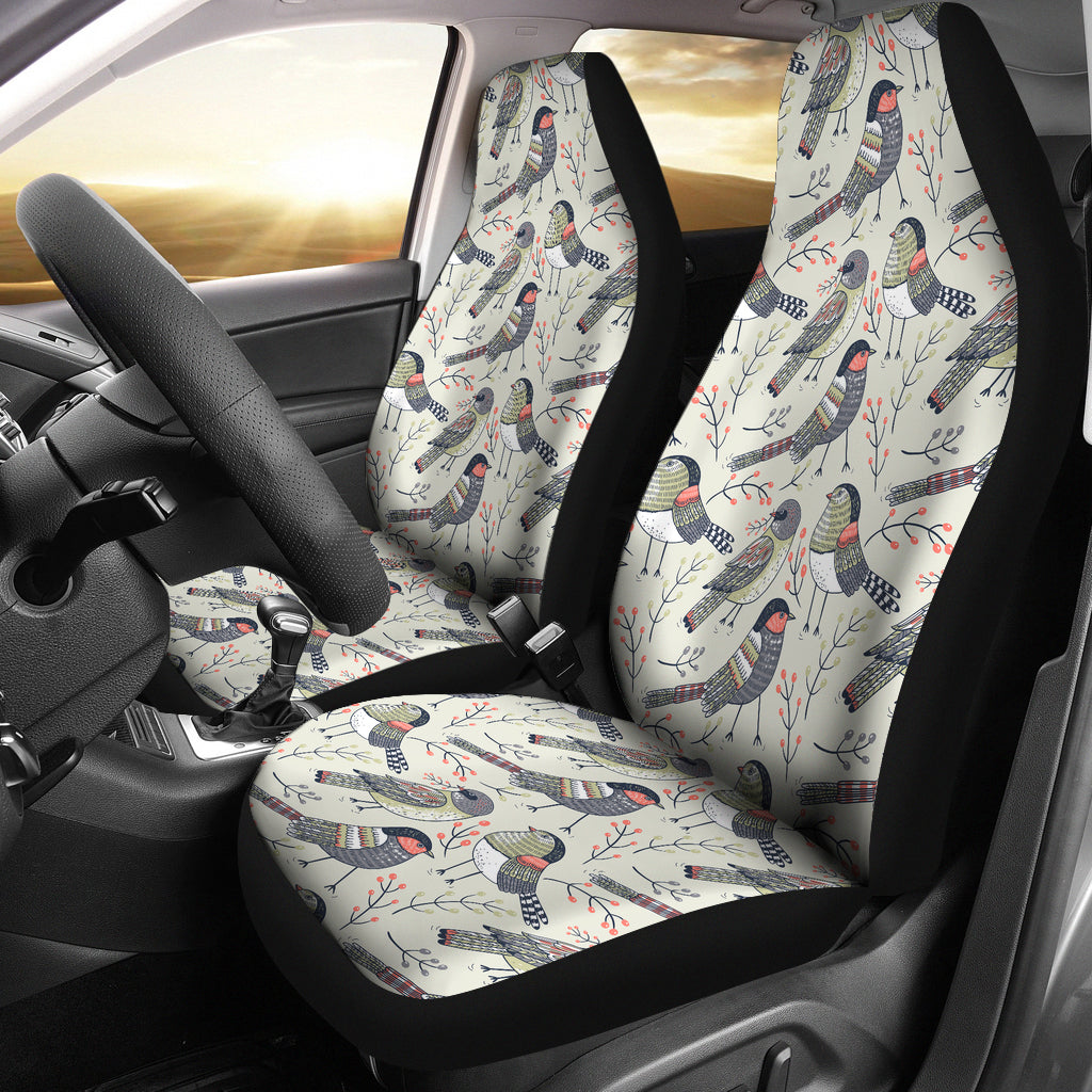 Pigeon Pattern Print Design 04 Universal Fit Car Seat Covers