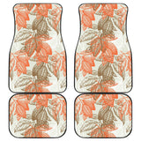 Cocoa Beans Cocoa Tree Pattern Front And Back Car Mats
