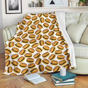 Hamburger Pattern Print Design 03 Premium Blanket