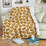 Hamburger Pattern Print Design 03 Premium Blanket