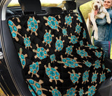Sea Turtle Blue Stone Pattern Dog Car Seat Covers