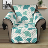 Green ginkgo leaves pattern Recliner Cover Protector