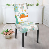Cute Funny Kids Dinosaurs Pattern Dining Chair Slipcover