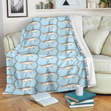 Swordfish Pattern Print Design 01 Premium Blanket