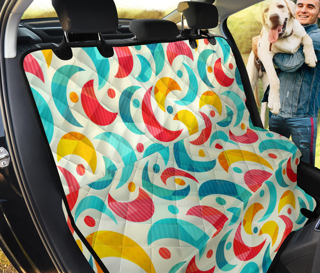 Colorful Moon Pattern Dog Car Seat Covers