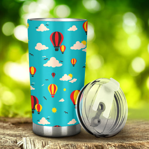 Hot Air Balloon Sky Pattern Tumbler