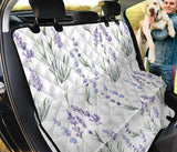 Hand Painting Watercolor Lavender Dog Car Seat Covers