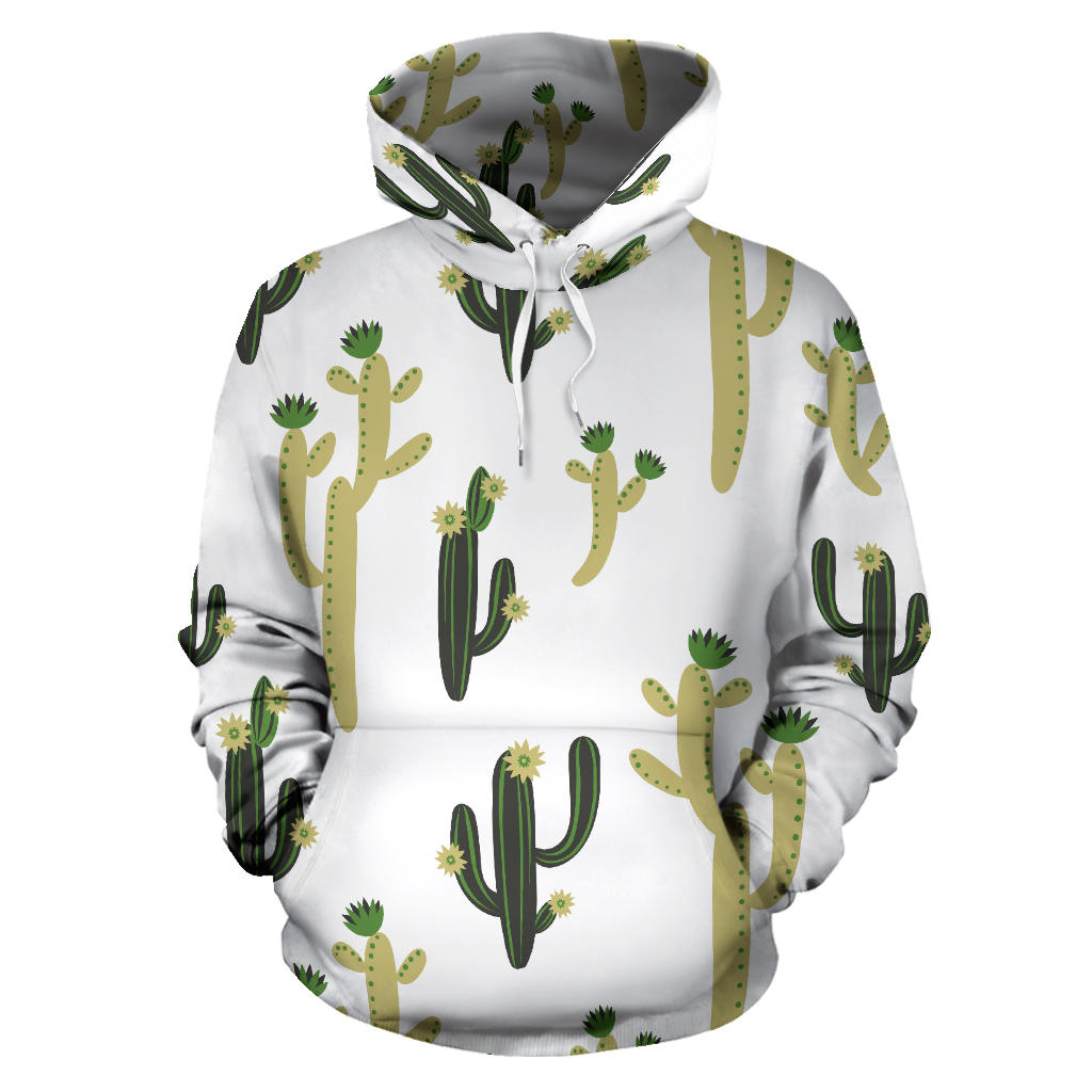 Cute Cactus Pattern Men Women Pullover Hoodie