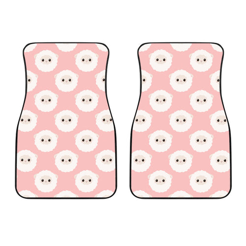 Cute Sheep Pattern Front Car Mats