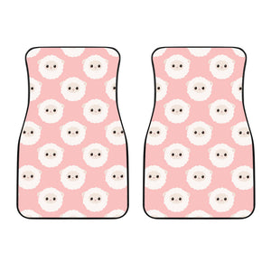 Cute Sheep Pattern Front Car Mats