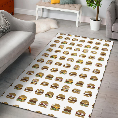 Hamburger Pattern Print Design 02 Area Rug
