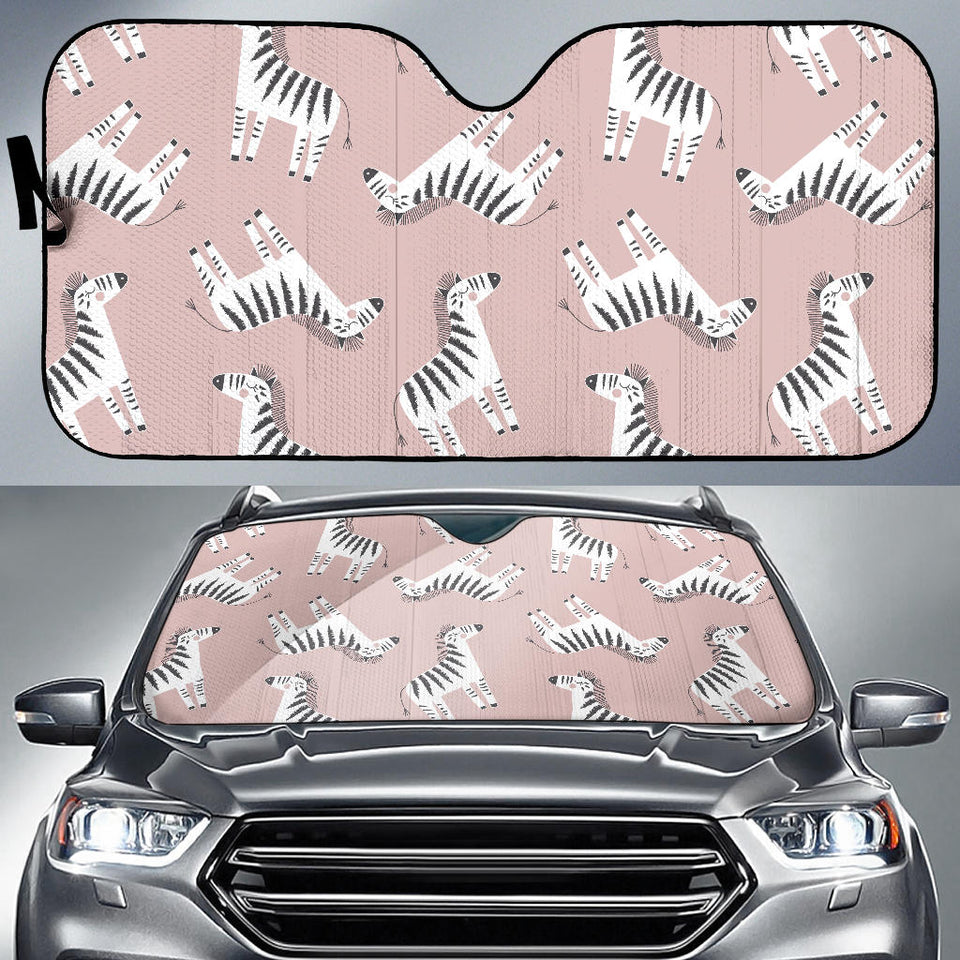 Cute Zebra Pattern Car Sun Shade