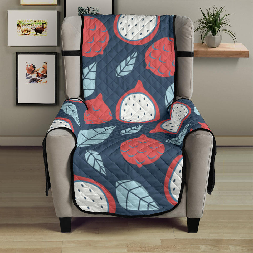 dragon fruits dark blue background Chair Cover Protector