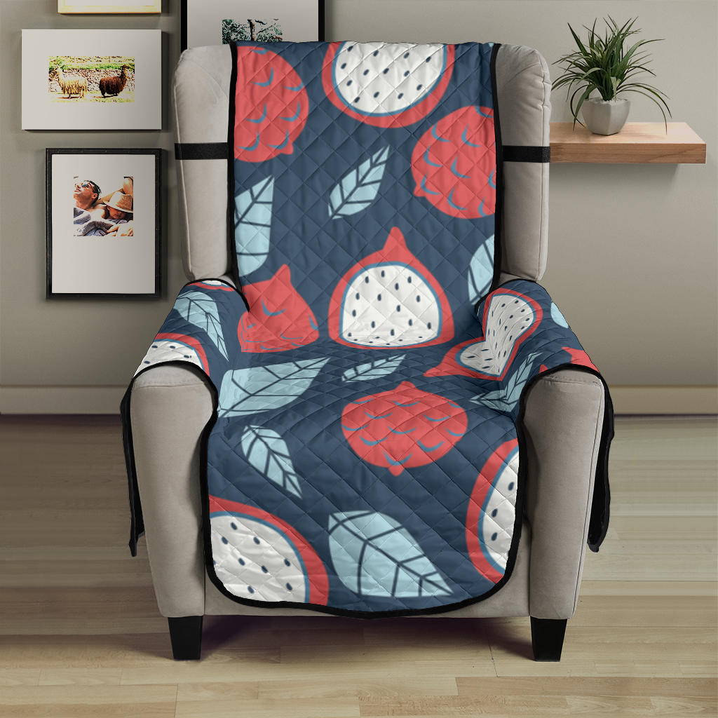 dragon fruits dark blue background Chair Cover Protector