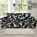 Crow Illustration Pattern Sofa Slipcover