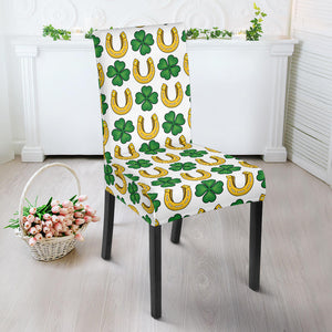 Horseshoes Pattern Print Design 04 Dining Chair Slipcover