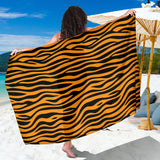 Bengal Tigers Skin Print Pattern Background Sarong