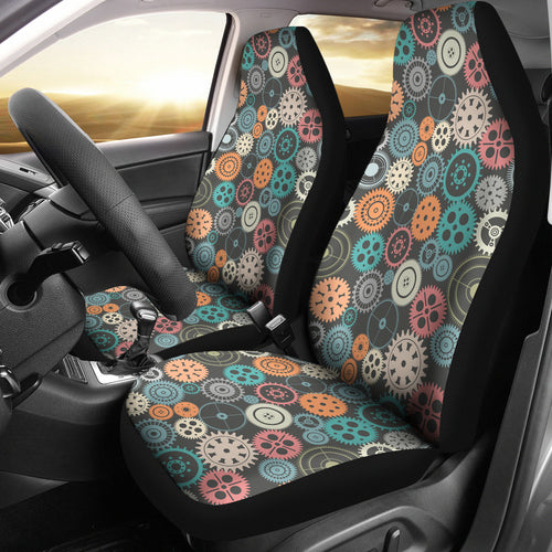 Gear Pattern Print Design 05 Universal Fit Car Seat Covers