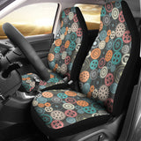 Gear Pattern Print Design 05 Universal Fit Car Seat Covers