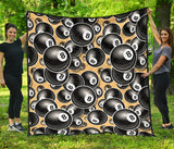 Billiard Ball Pattern Print Design 04 Premium Quilt