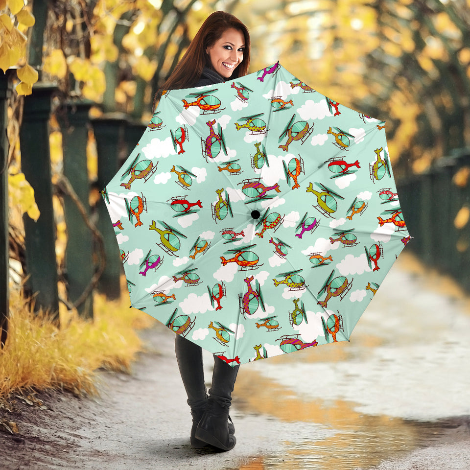 Helicopter Design Pattern Umbrella