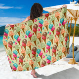 Colorful Ice Cream Pattern Sarong