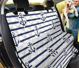 Anchor Rope Nautical  Pattern Dog Car Seat Covers