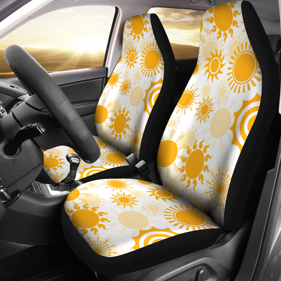 Sun Design Pattern  Universal Fit Car Seat Covers
