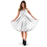 Engine Piston Background Pattern Print Design 01 Sleeveless Midi Dress