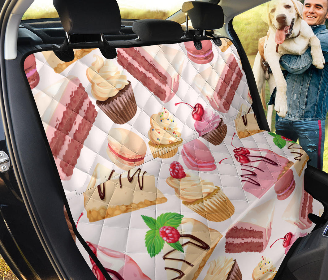 Cake Cupcake Sweets Pattern Dog Car Seat Covers