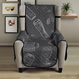 Beer hand drawn pattern Chair Cover Protector