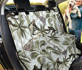 Monkey Sloth Lemur Palm Trees Pattern Dog Car Seat Covers