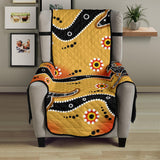 Kangaroo Australian aboriginal art pattern Chair Cover Protector